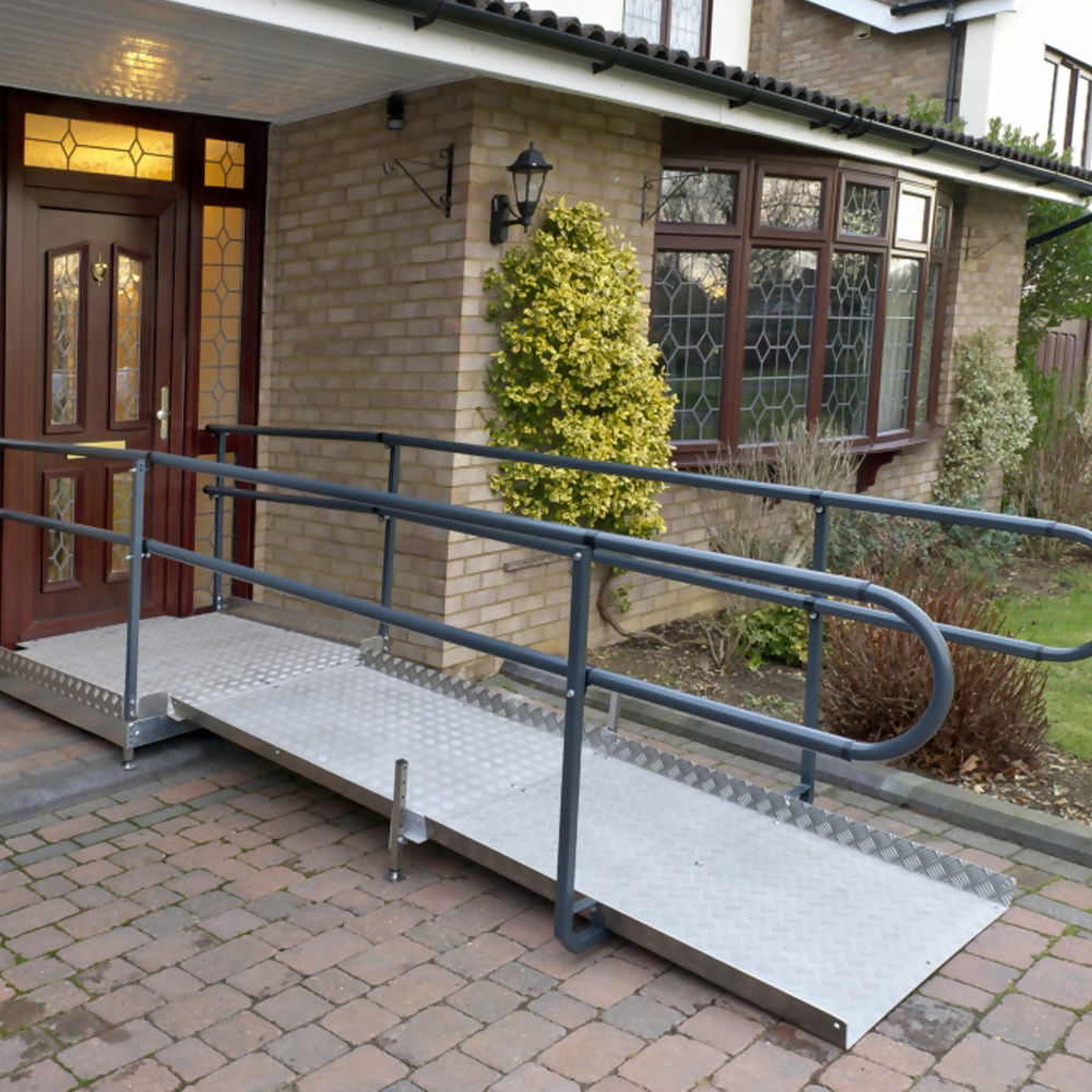 WELCOME Ramp System - Ramp & Platform Kit B (Single Handrail - One Sid ...