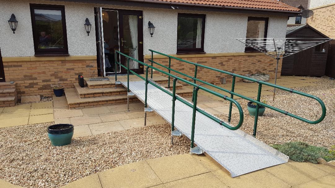 WELCOME Ramp System - Ramp & Platform Kit B (Single Handrail - One Sid ...