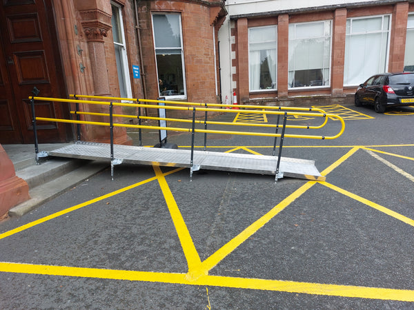 WELCOME Ramp System - Ramp & Platform Kit B (Single Handrail - One Sid ...